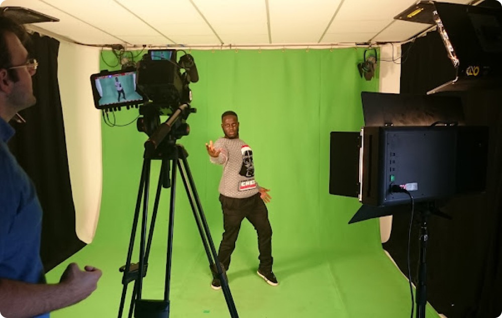 Green Screen video production image